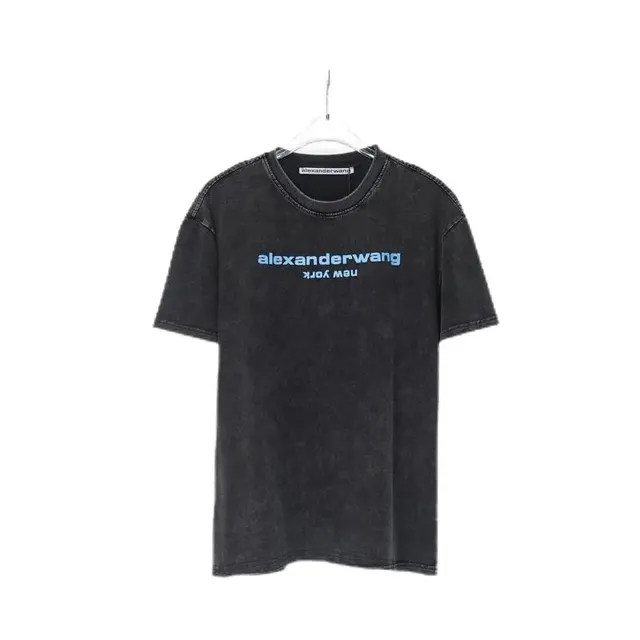 Alexander McQueen Logo T-Shirt Acid Wash