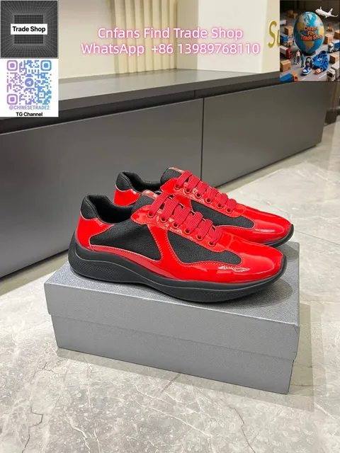 Prada Linea Rossa Sneaker Glossy Red and Black