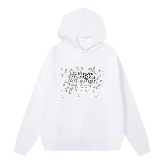 Maison Margiela Hoodie Numbers Print