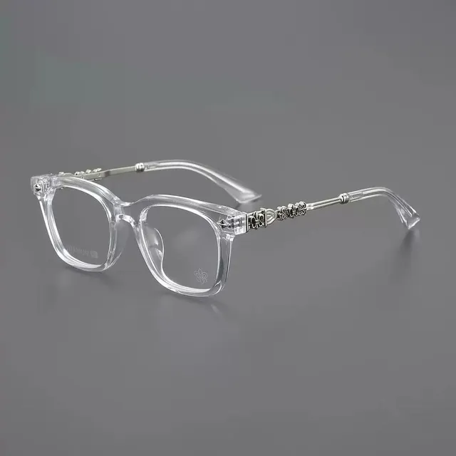 Chrome Hearts Acetate Frame Clear with Silver Hardware