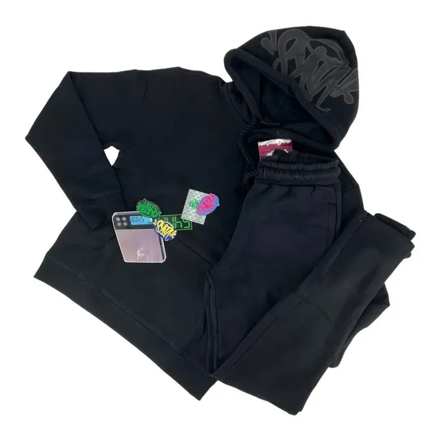 Broken Planet Hoodie and Joggers Set Black Graphic