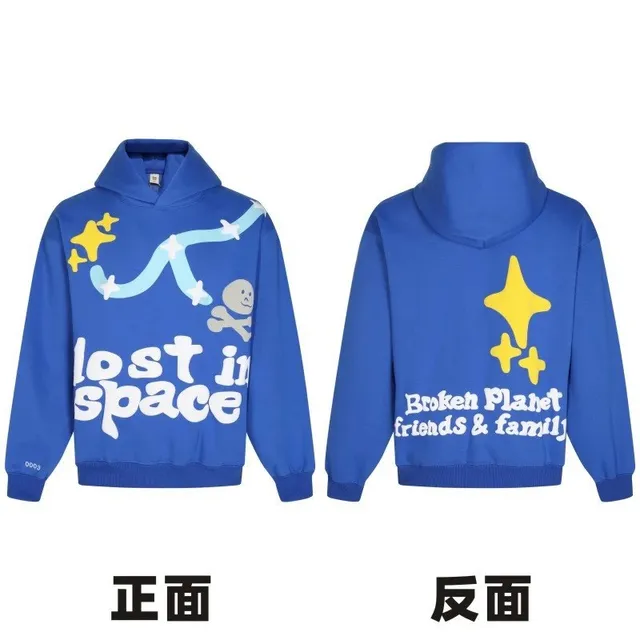 【纯棉连帽卫衣】B21—蓝色