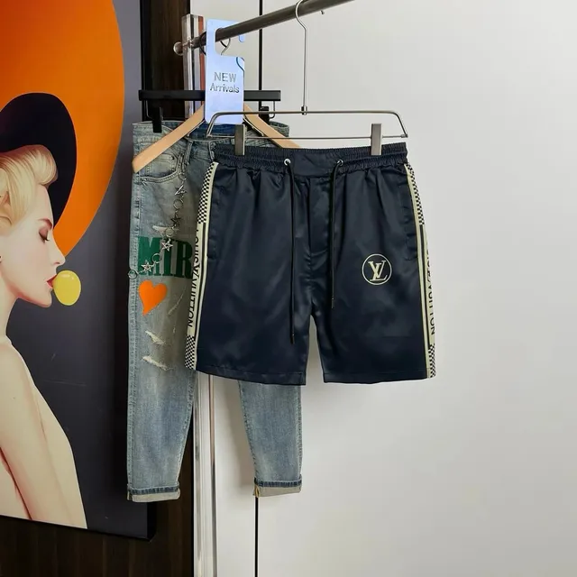 Louis Vuitton Track Shorts Monogram Tape Side Stripe