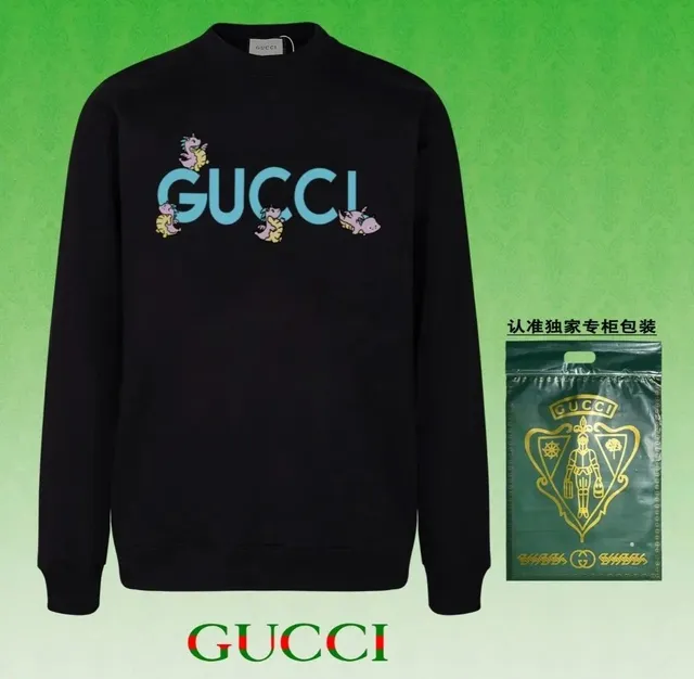 Gucci Crewneck Sweatshirt Dinosaur Logo Print