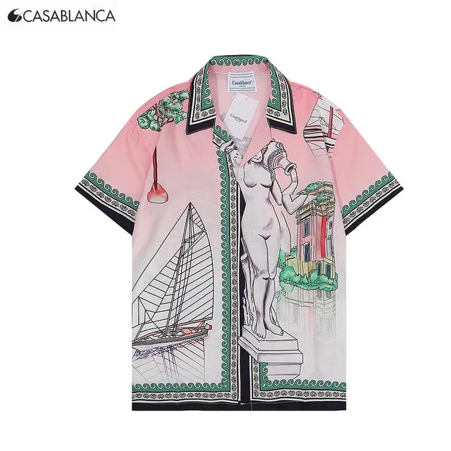 Casablanca Short-Sleeve Shirt Classical Print