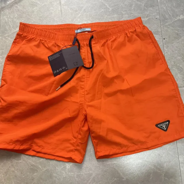 Prada Logo-Embroidered Swim Shorts