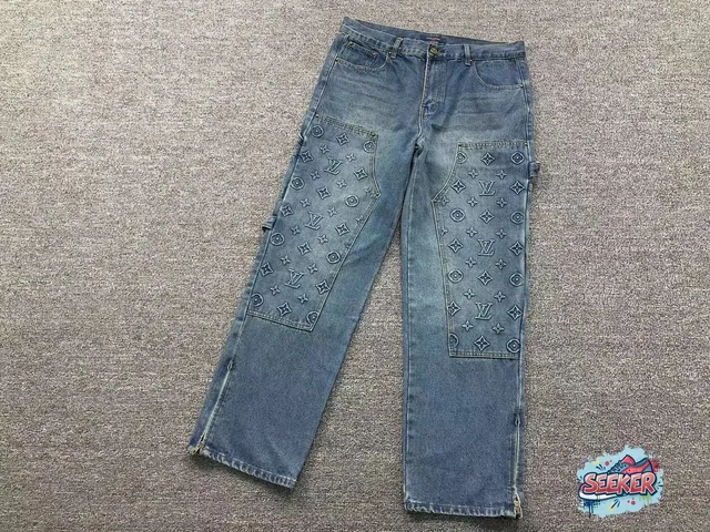 Louis Vuitton Cargo Jeans Monogram Patchwork