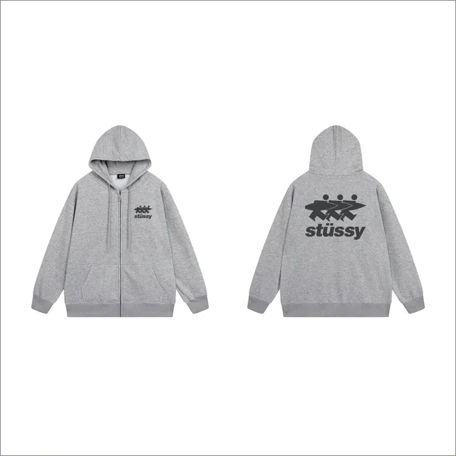 Stüssy Zip-Up Hoodie Triple Logo