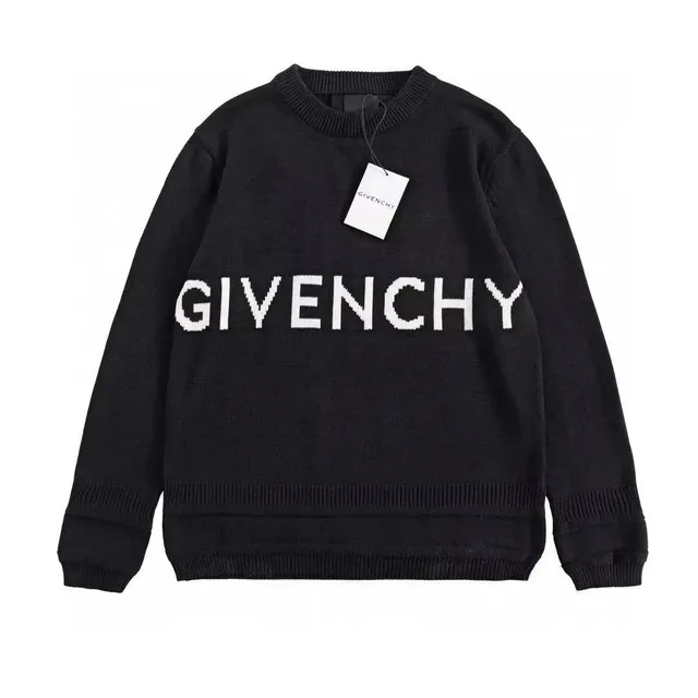 Givenchy Logo Knit Sweater White Logo