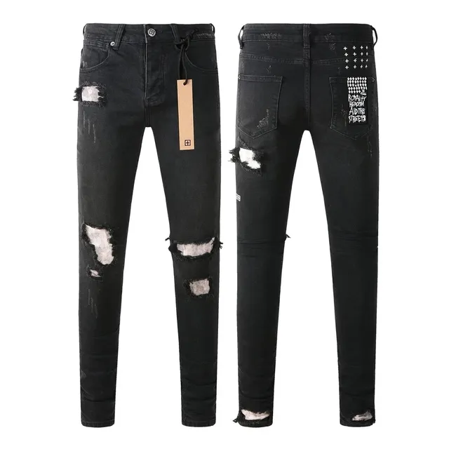 Ksubi Ripped Jeans Distressed with Logo Patch
