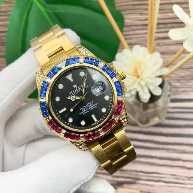 Rolex Submariner Date Custom Gem-Set Bezel