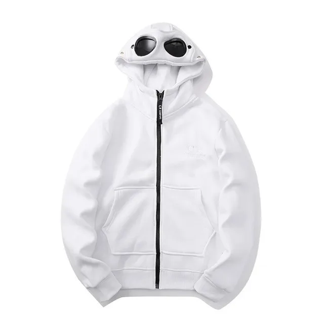 Corteiz Goggle Hoodie White