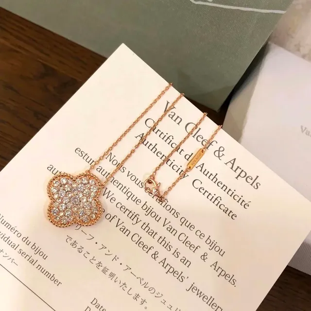 Van Cleef & Arpels Alhambra Necklace Paved Diamond