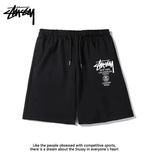 Stüssy Logo Shorts World Cities Print