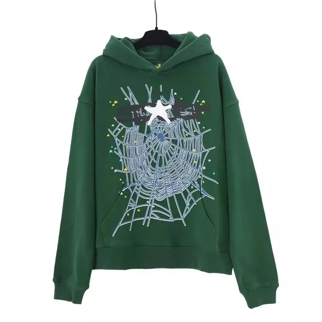 Sp5der Hoodie Spiderweb Print