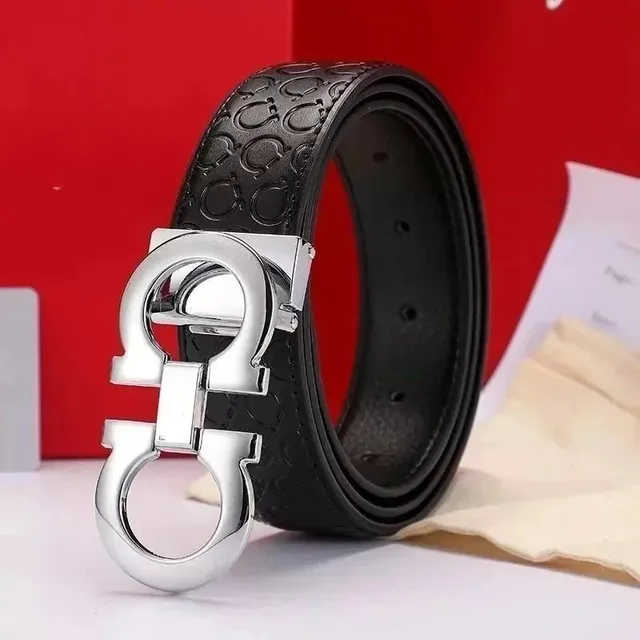 Ferragamo Gancini Belt Embossed Logo