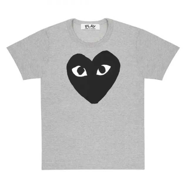 Gray big black heart
