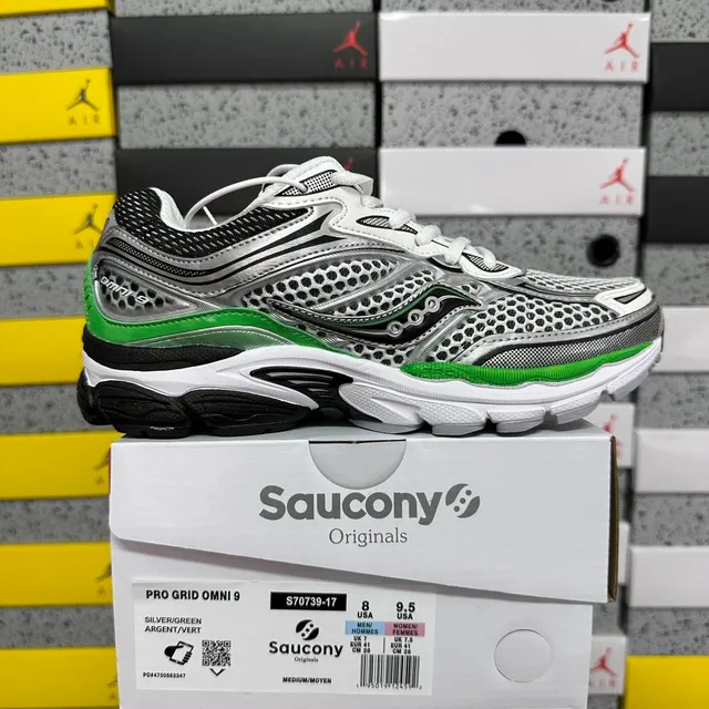 Saucony Pro Grid Omni 9 Silver/Green