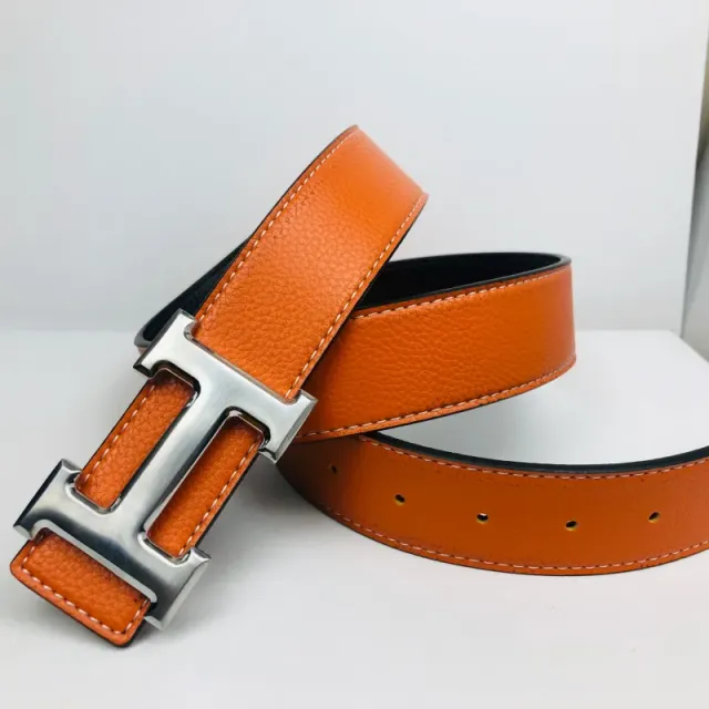 Hermès Constance Belt Orange Taurillon Clemence