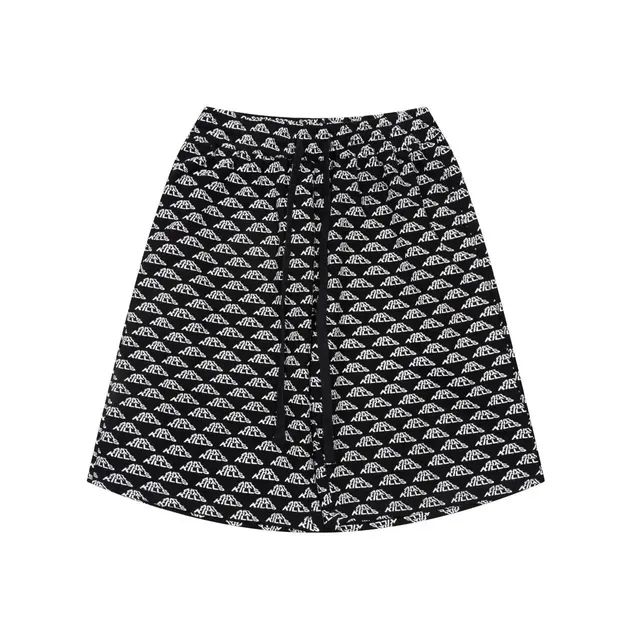 Balenciaga A-Line Skirt All-Over Logo Print