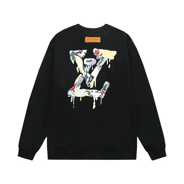 Louis Vuitton Crewneck Sweatshirt Dripping Monogram Print