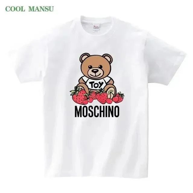 Moschino Graphic Tee Bear and Strawberries