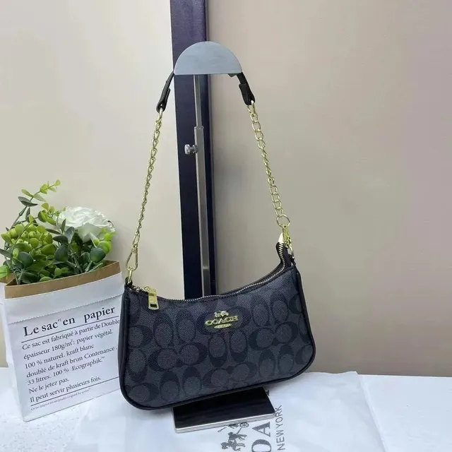 Coach Shoulder Bag Monogram Canvas