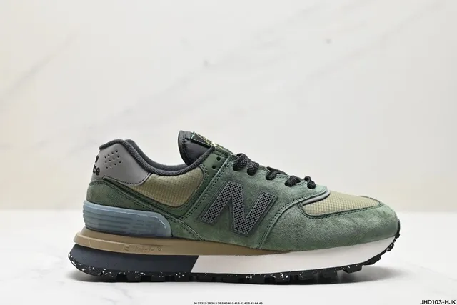New Balance 574 Olive Suede