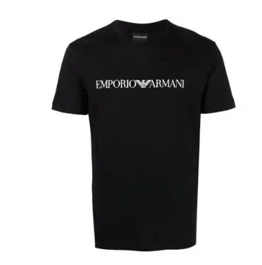 Emporio Armani Logo T-Shirt White Eagle Print