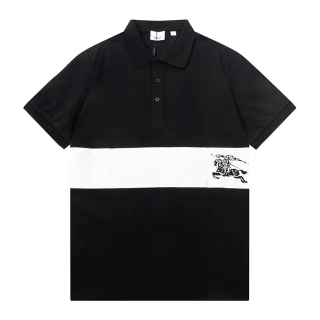 Burberry Polo Shirt Equestrian Knight Print