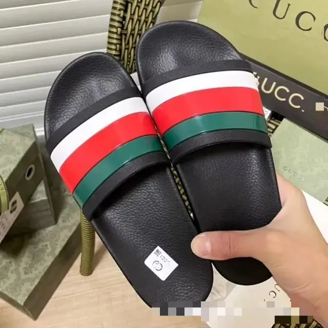 Gucci Slide Sandal Web Stripe