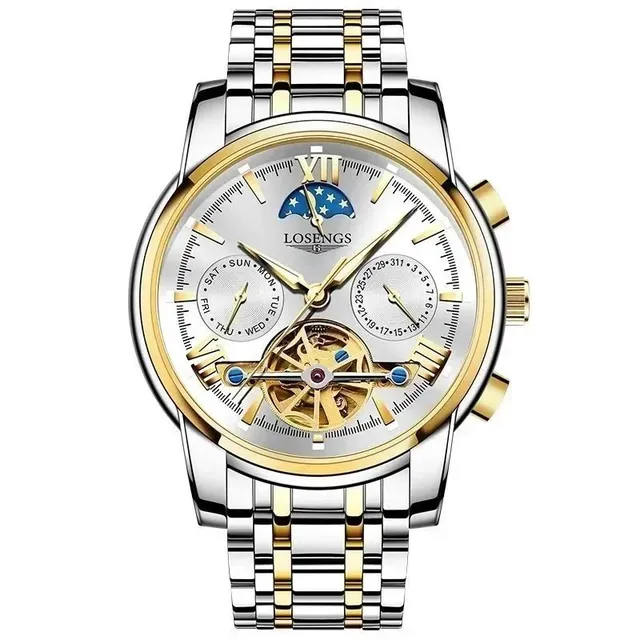 Rolex Automatic Chronograph Moonphase Skeleton Dial