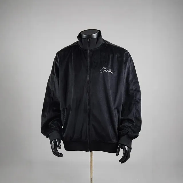Corteiz Velvet Track Jacket Embroidered Logo