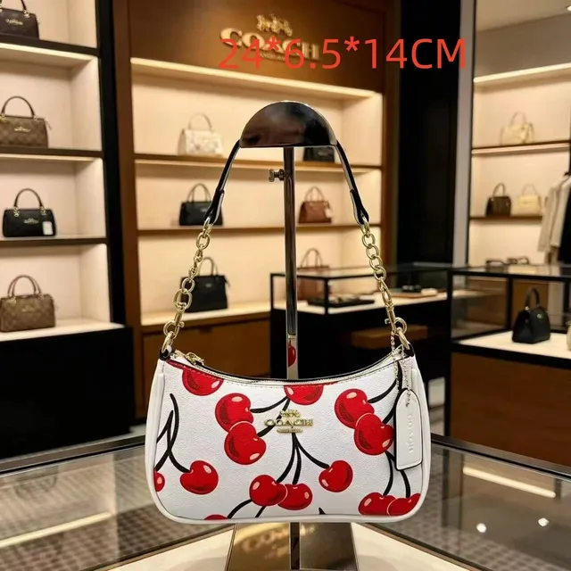 Coach Cherry Print Shoulder Bag