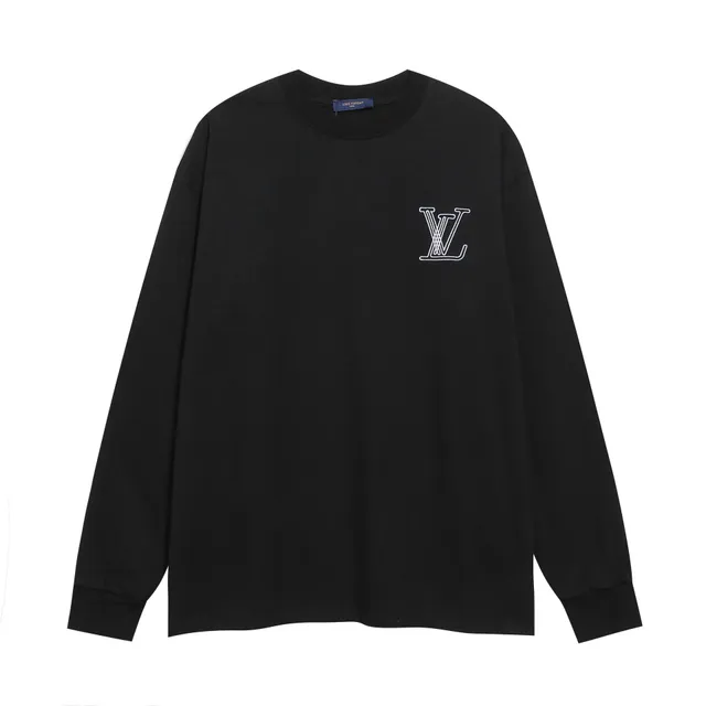 Louis Vuitton Long-Sleeve T-Shirt Embroidered LV Logo