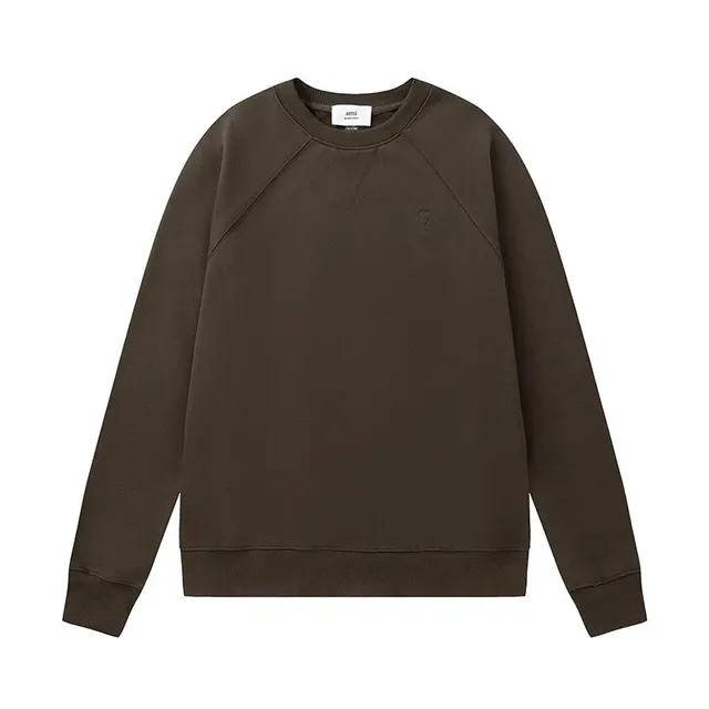 Amiri Crewneck Sweatshirt Olive Brown
