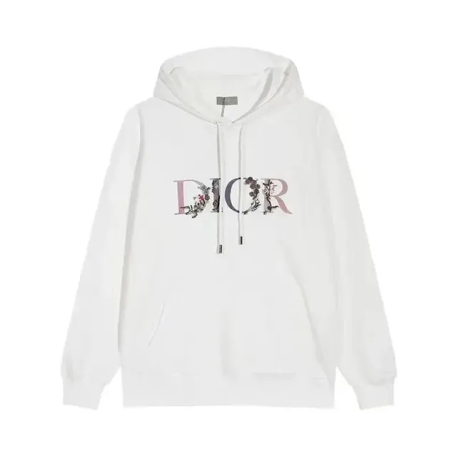 Hoodie Floral DIOR Logo