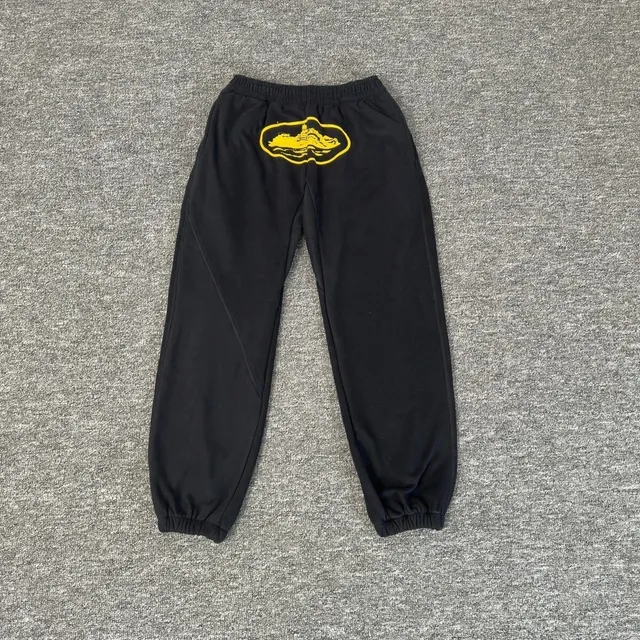 Corteiz Joggers Yellow Logo