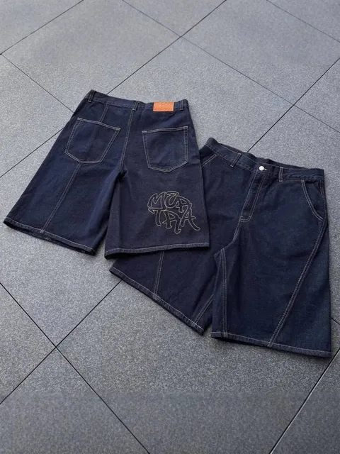Denim Tears Denim Shorts Embroidered Logo
