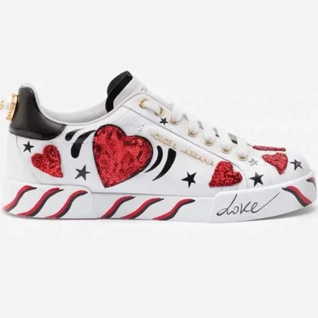 Dolce & Gabbana Sneaker Heart & Stars Embellished