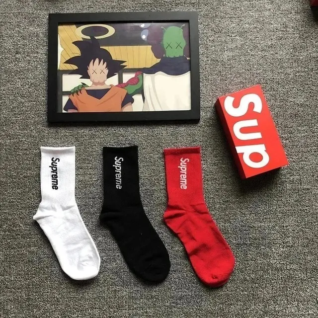 Supreme Box Logo Socks Three-Pack