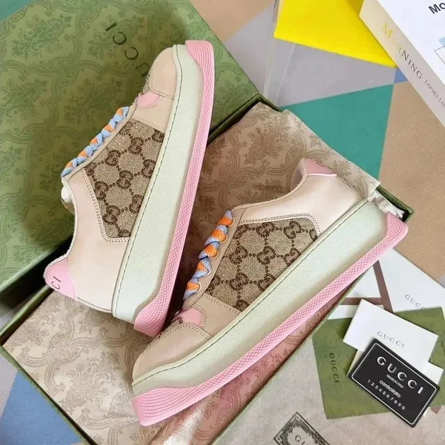 Gucci Sneaker GG Canvas and Leather