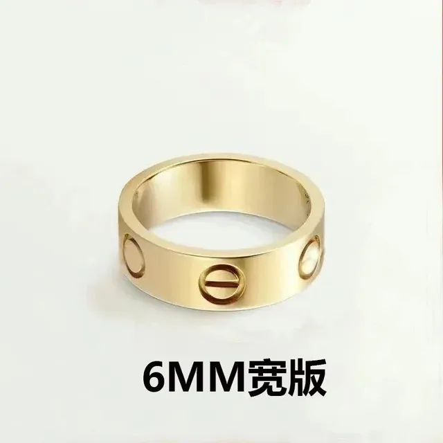 宽版无钻金色