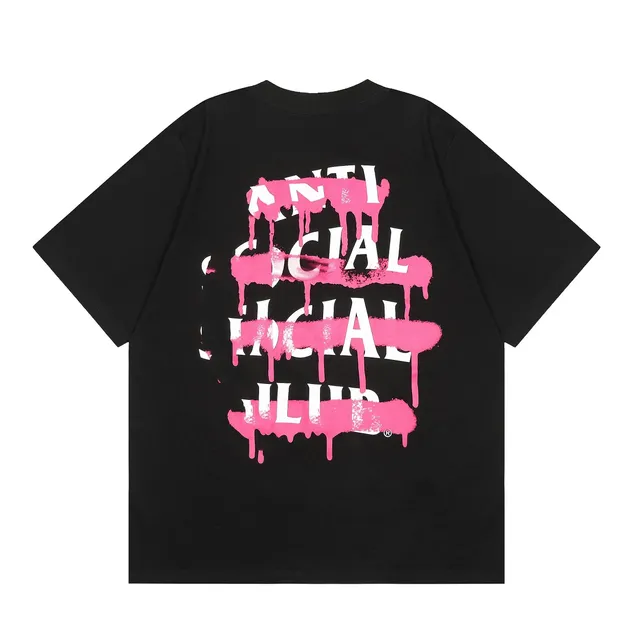Anti Social Social Club Graphic Tee Dripping Paint Logo
