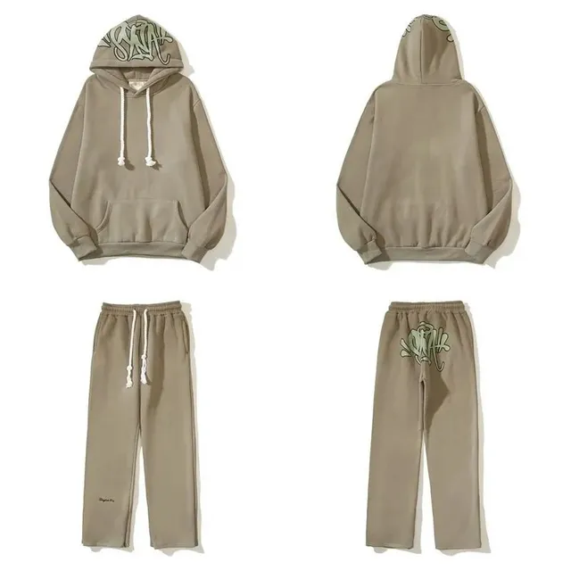Syna World Hoodie and Joggers Set Graffiti Logo
