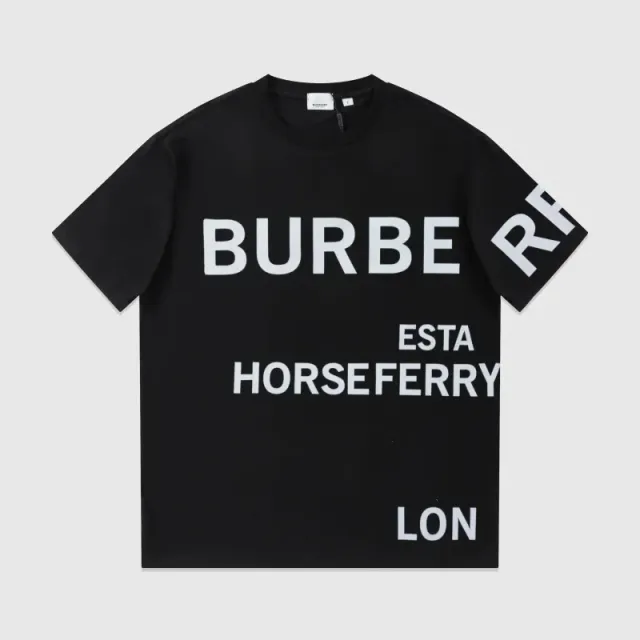 Burberry Logo Print T-Shirt Horseferry Print