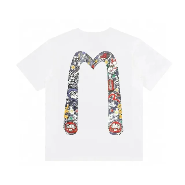 BAPE Graphic T-Shirt M Logo Collage Print