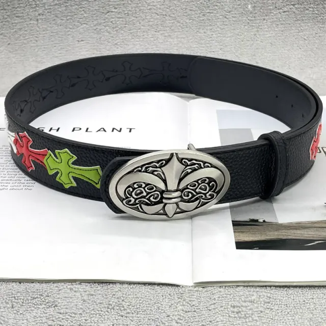 [15 colorful crosses-thick water pattern flowers] crow ch holy sword heart belt