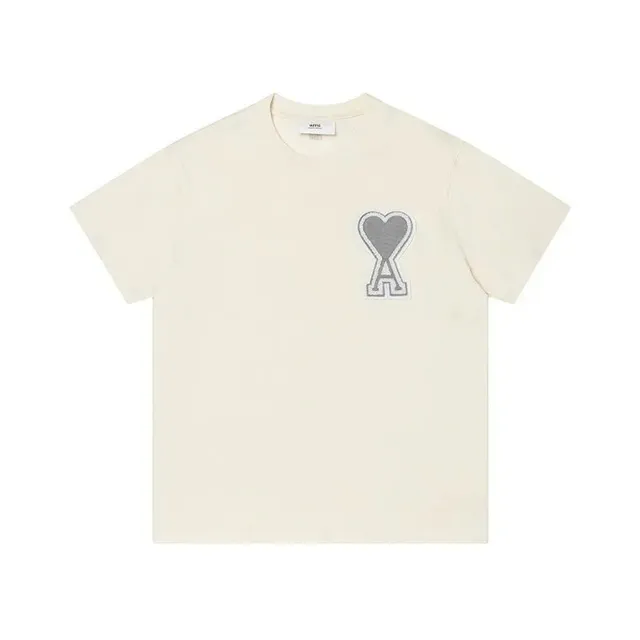 Amiri Heart Logo Tee Embroidered Heart A