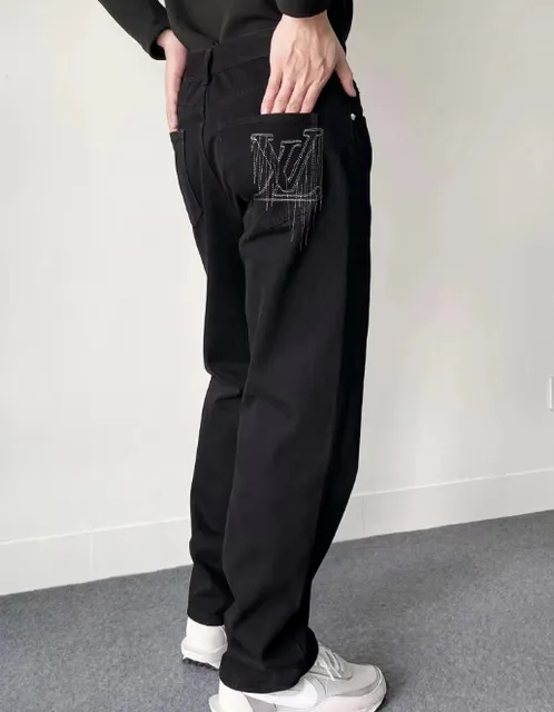 Louis Vuitton Jeans Embroidered Monogram Pocket